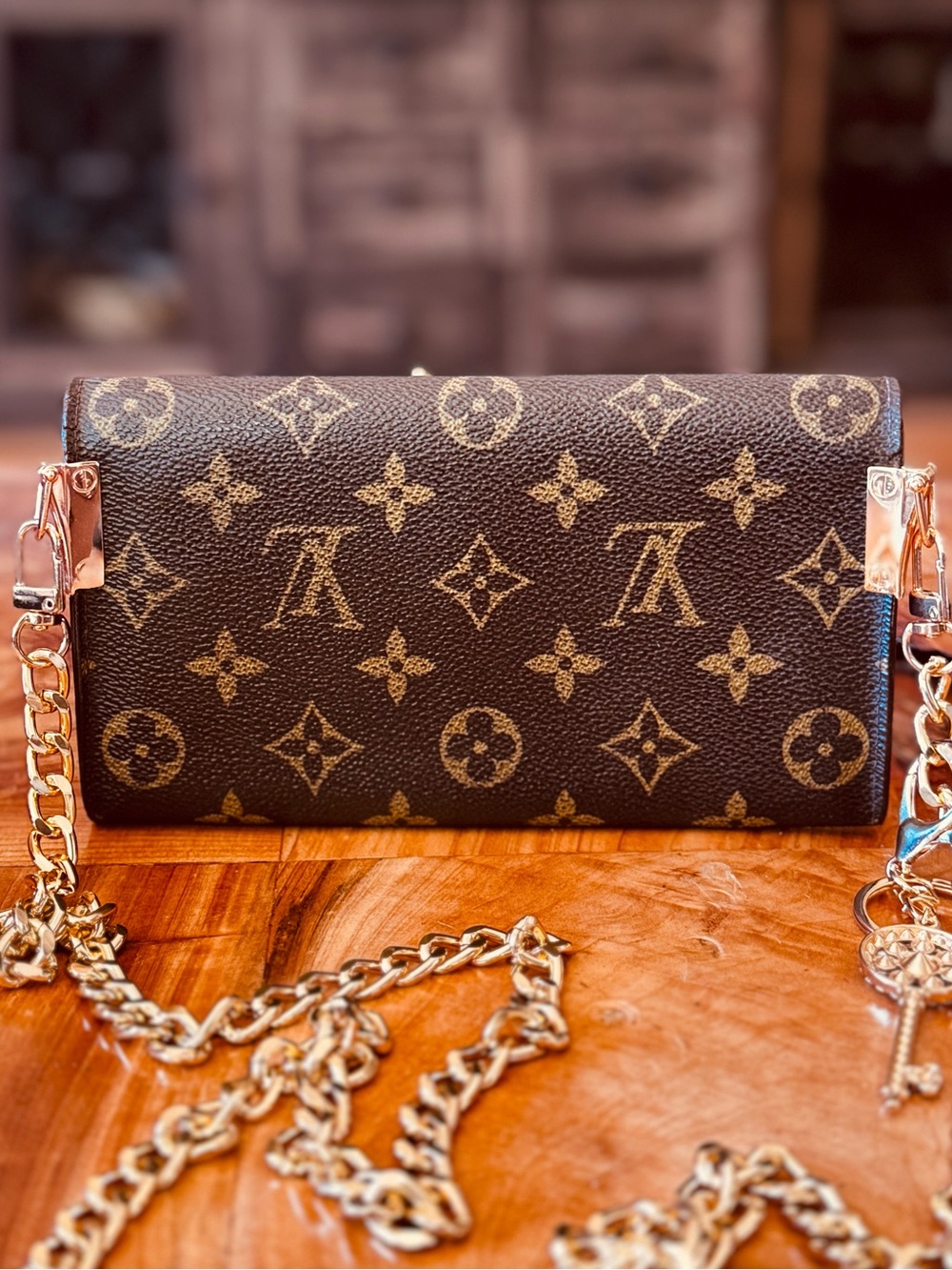 Louis Vuitton monogram vintage long Sarah wallet converted Crossbody - Picture 4 of 16
